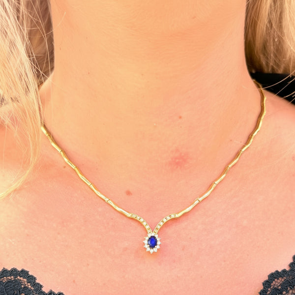 Collier Ras du Cou en Or Jaune 18K - 19.63g