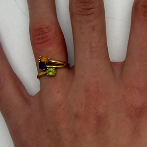Bague en or jaune 18 K - Taille 53 -  2.74 G