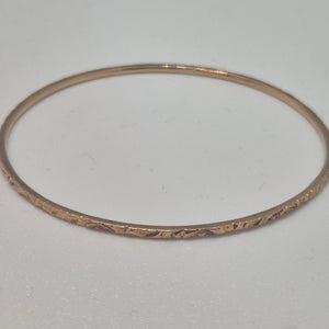 Bracelet jonc en or jaune 18 carats