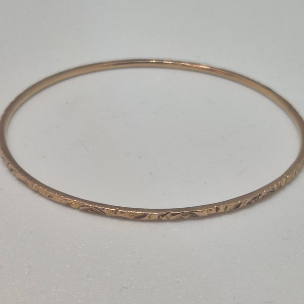 Bracelet jonc en or jaune 18 carats