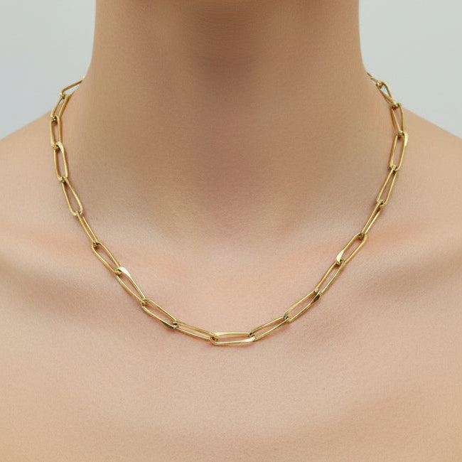 Collier Matinée Or Jaune 18 K Maille Cheval