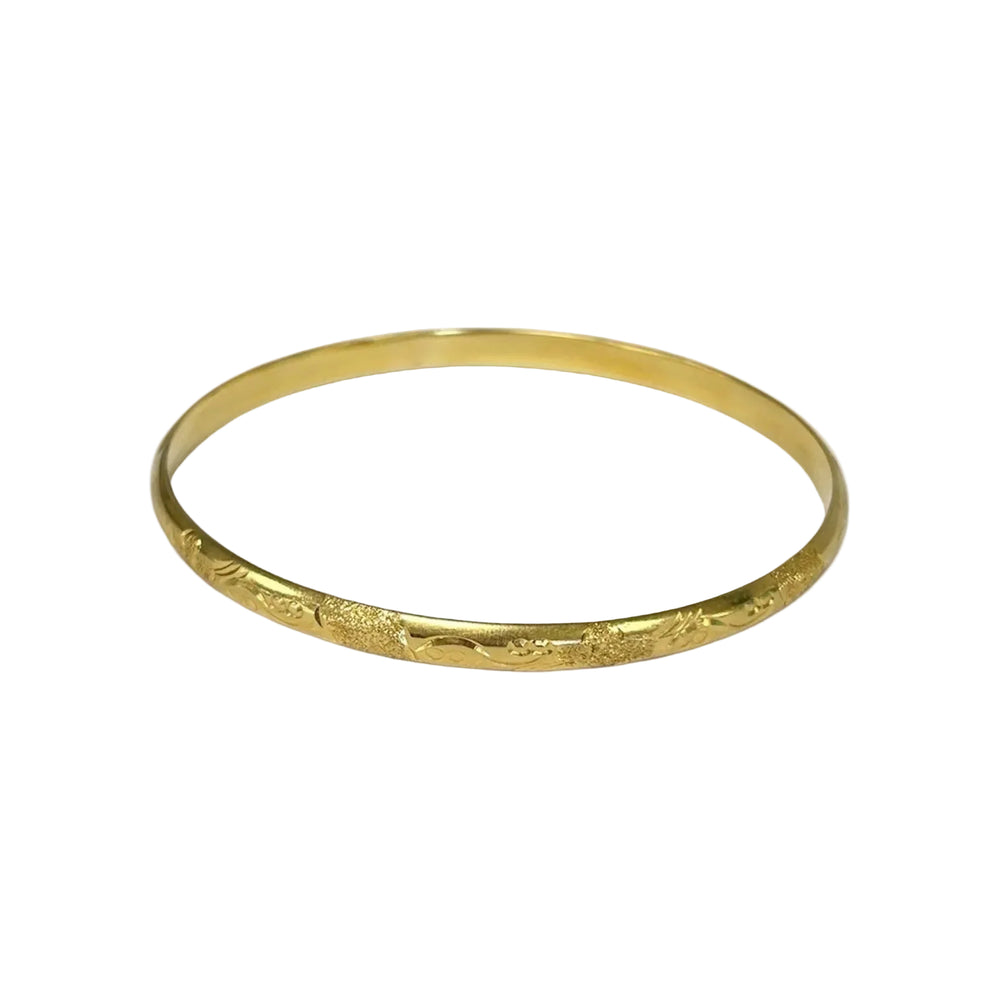Bracelet Jonc rigide en or jaune 18K - 7.49 Grs
