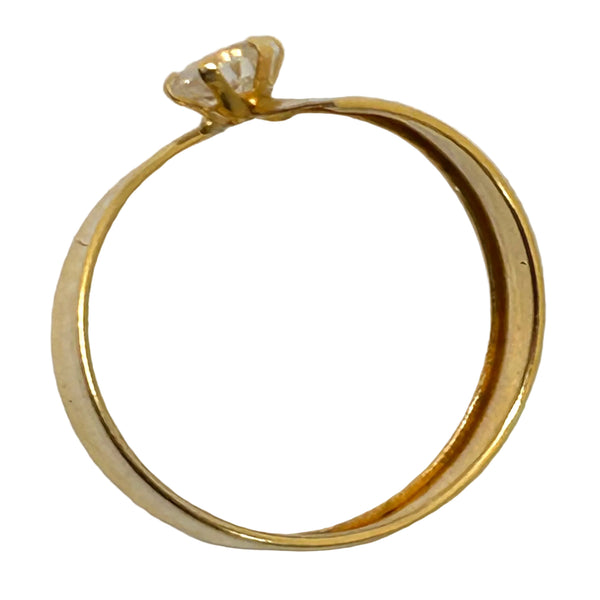 Titre : Bague Or Jaune 18 Carats avec Oxyde