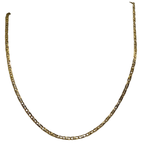 Collier Princesse en Or Jaune 18k, Maille Marine - 12.65 Grs
