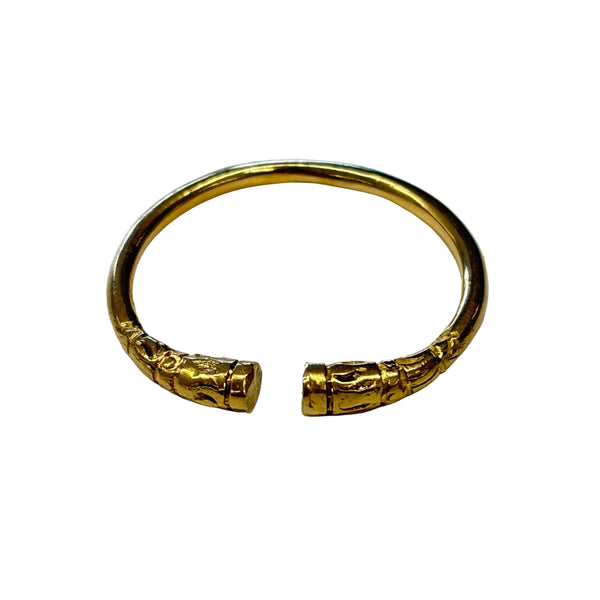 Bague jonc en or jaune 18k - Taille 66