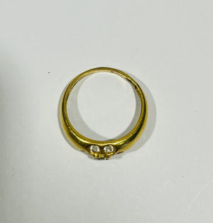 Bagues en Or jaune 18K - 3.06 Grs - Taille 53