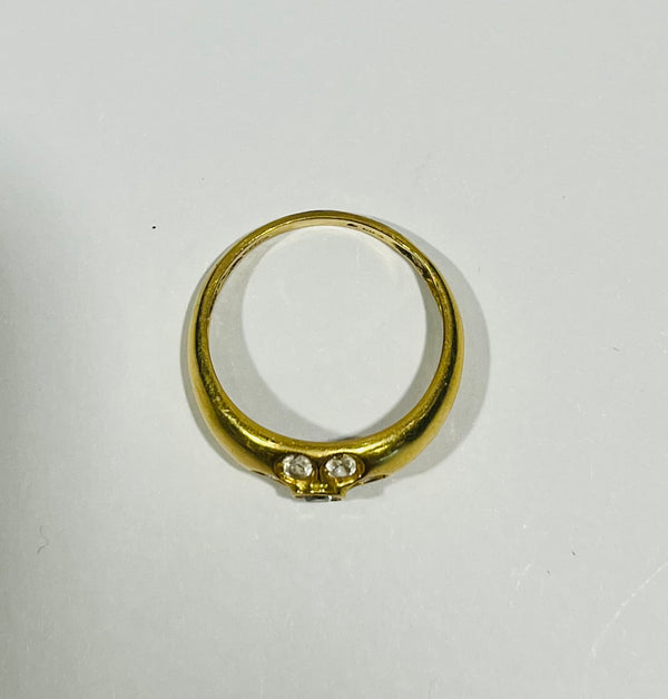 Bagues en Or jaune 18K - 3.06 Grs - Taille 53