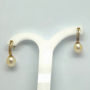 Boucles d'oreilles pendantes en or jaune 18 K