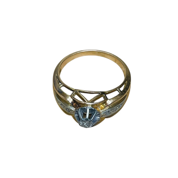 Bague Ancienne en Or Jaune 18 K - Taille 51 -  3.70 G