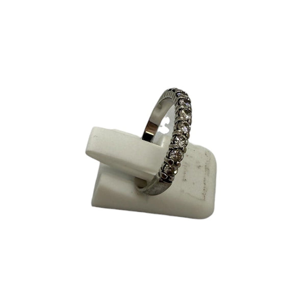 Bague Diamants en Or Blanc 18K - Taille 54 - 2.61G
