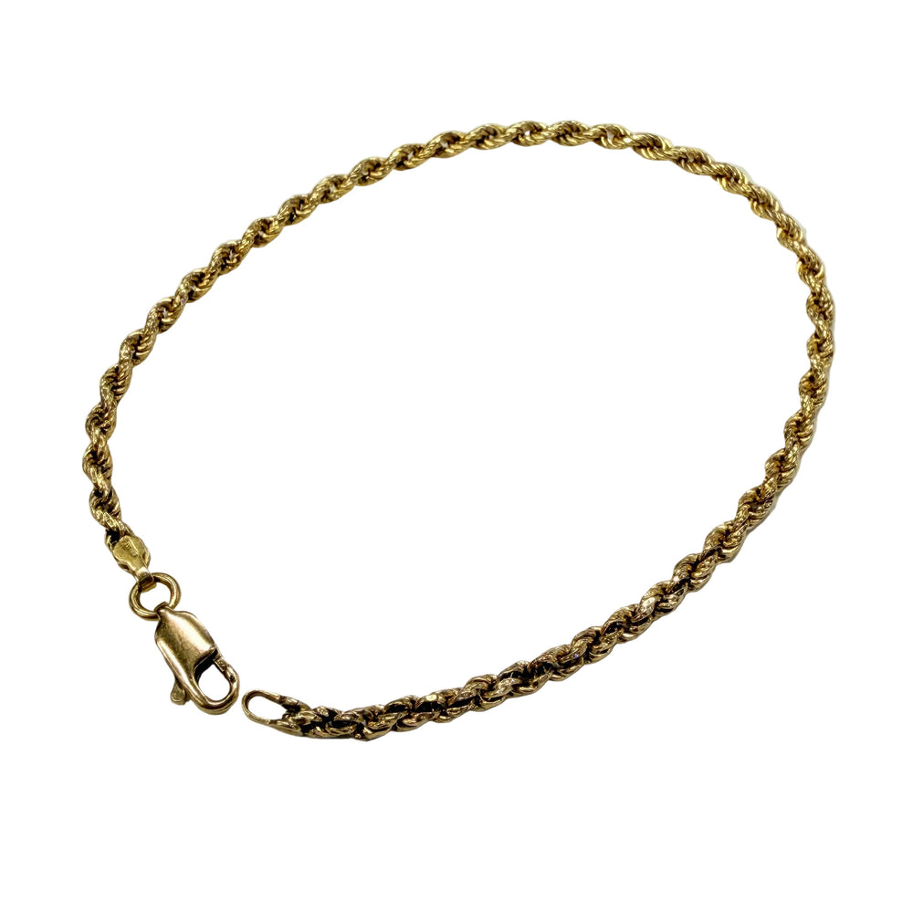 Bracelet Torsadé Or Jaune 18k - 19cm - 2.79gr