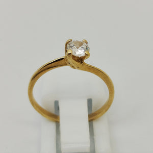 Bague en Or Jaune 18K - Taille 50