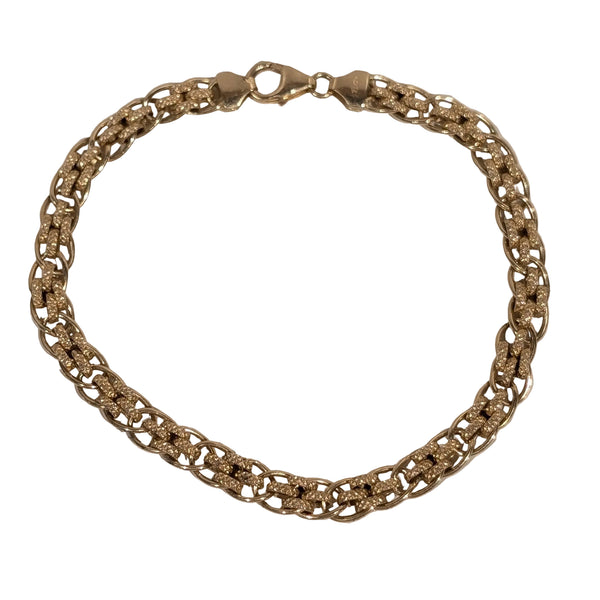 Bracelet Maillon Fantaisie en Or Jaune 18K