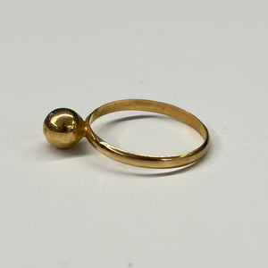 Solitaire en Or Jaune 18 K