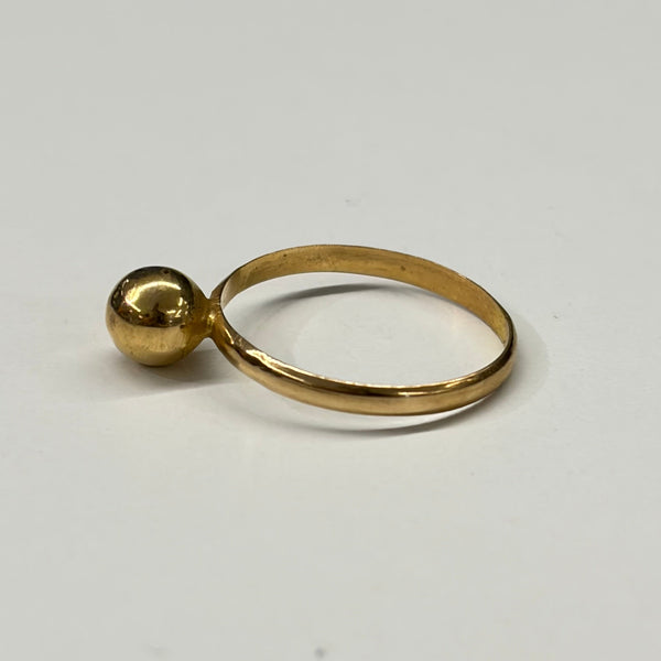 Solitaire en Or Jaune 18 K