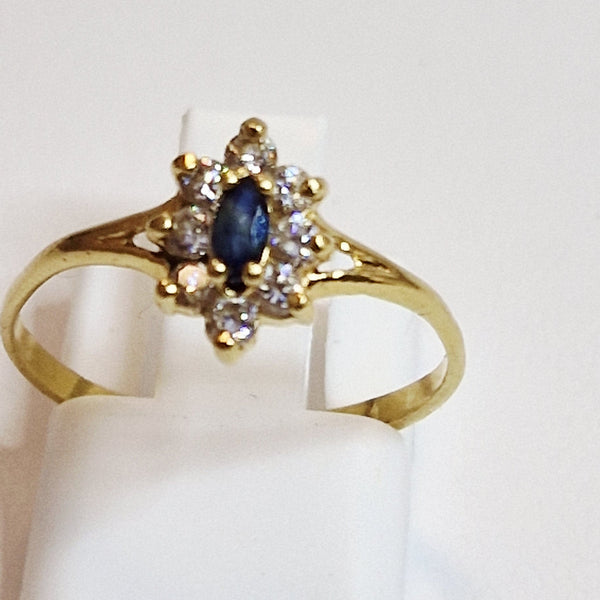 Bague Marguerite en Or Jaune 18K Taille-54