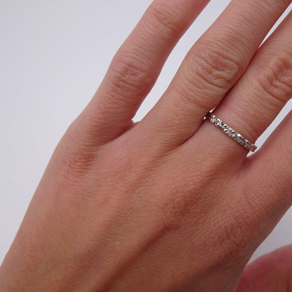 Bague en  Or Blanc 18 Carats Taille -54