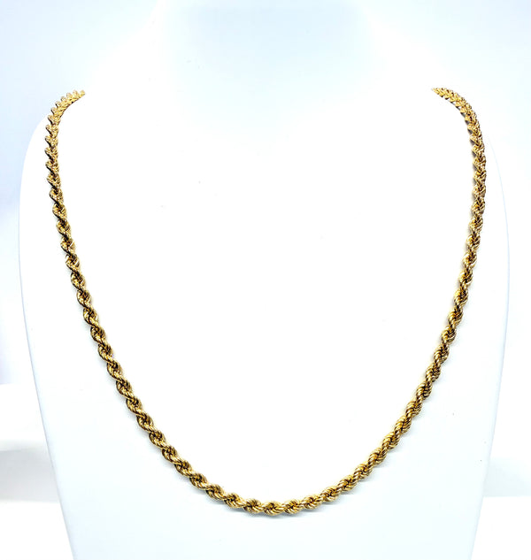 Collier Sautoir en Or Jaune 18k -64cm