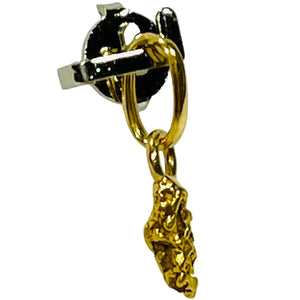Pendentif Pépite en Or 24K et 18K - 0.43gr