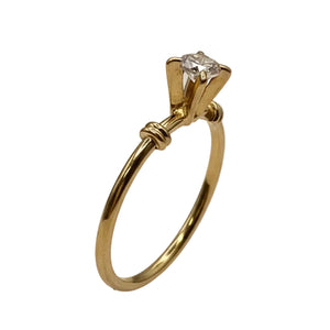 Solitaire en or jaune 18k - 2.03 G