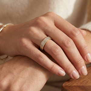 Bague en Or Jaune 18K - 4.69 Grs - Taille 57
