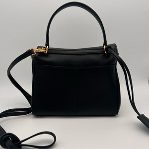 Balenciaga Rodeo Sac à Bandoulière en Cuir Noir