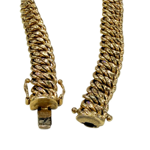 Bracelet Maille Américaine Or Jaune 18k