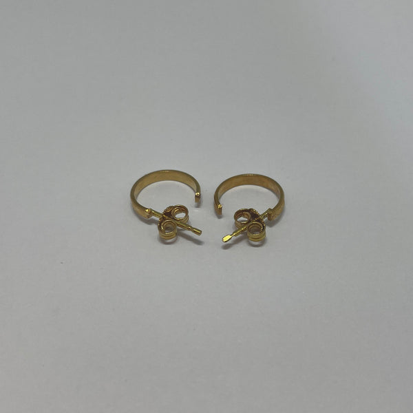 Boucles d'oreilles en Or Jaune 18 Carats - 1.54 Grs