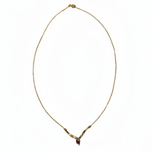 Collier Princesse Or 750/1000 avec Rubis