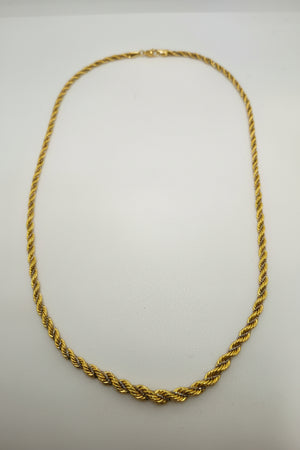 Collier Princesse en Or Jaune et Or Blanc 18 K - 9.15 G