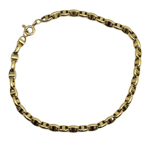 Bracelet Maillon Marine en Or Jaune 18k