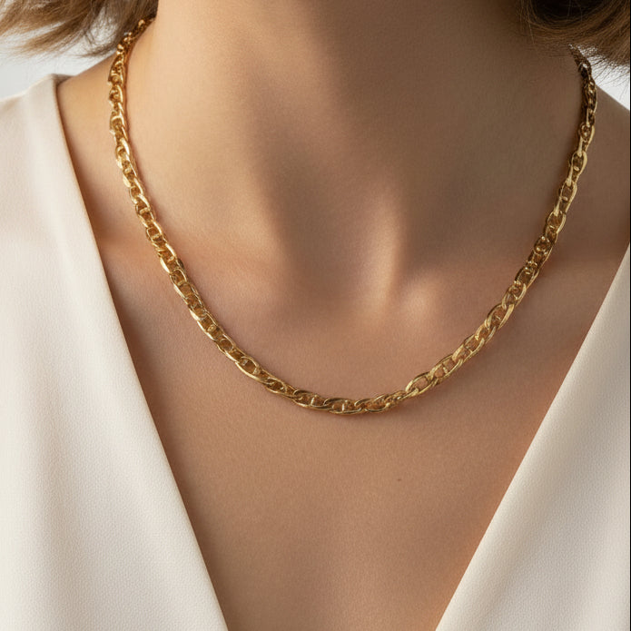 Collier Marine Or Jaune 18 K - 19.50 G
