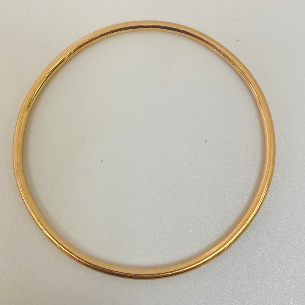 Bracelet Jonc en Or Jaune 18 Carats - Poinçon Tête d'Aigle