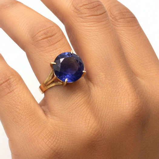 Bague Solitaire Or Jaune 18 K - Taille 52 - 3.26 G