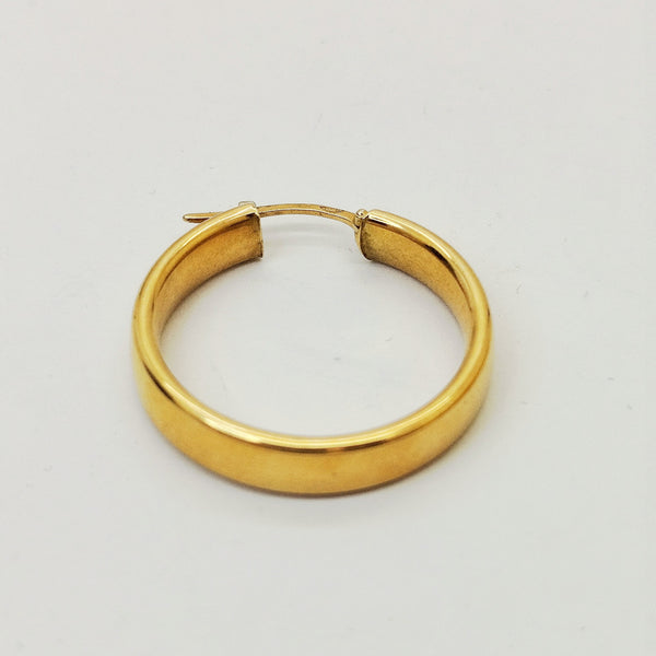 Boucles d'oreilles créoles en or jaune 18k -  3.48 G