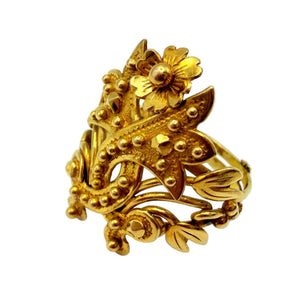 Bagues fantaisie en Or Jaune 18K