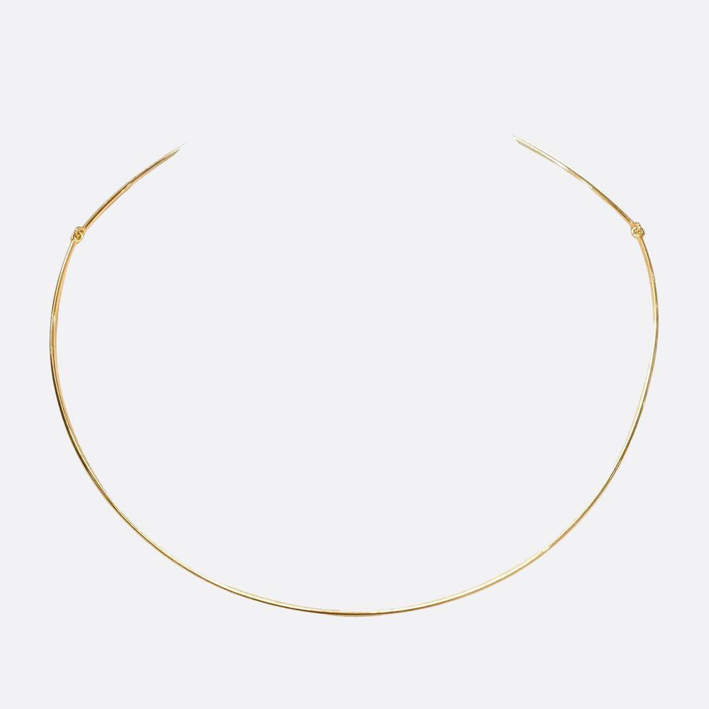 Collier câble articulé en Or jaune 18K - 7.53g