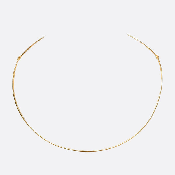 Collier câble articulé en Or jaune 18K - 7.53g