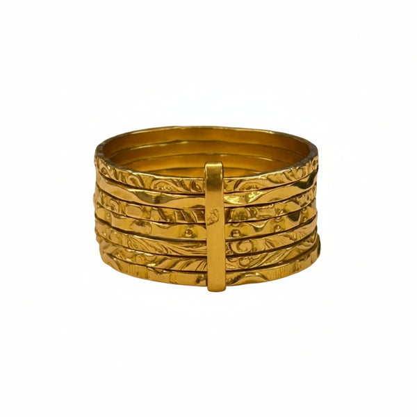 Bague Semainier en Or Jaune 18k
