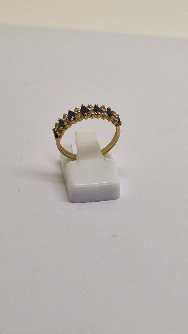 Bague en Or Jaune 18K Taille-53