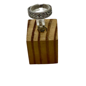 Bagues Alliance en Or Gris 18 Carats avec Oxyde de Zirconium - T 54