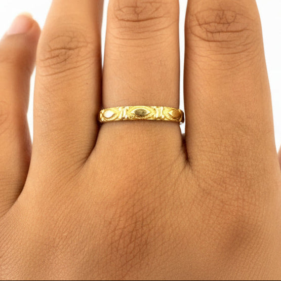 Alliance en Or jaune 18K - Taille 51 - 2.13G