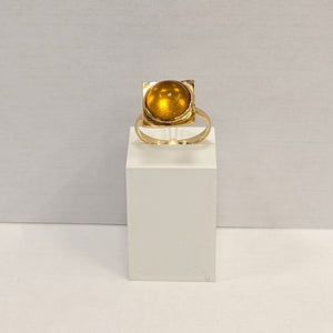 Bague en Or Jaune 18K - Taille 48 - 3.96 Grs