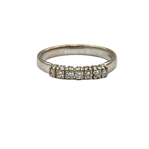 Bague Or Blanc 18 K - Taille 56 - 2.78 G