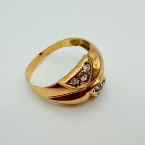 Bague en Or Jaune 18K - Taille 56 - 2.73G