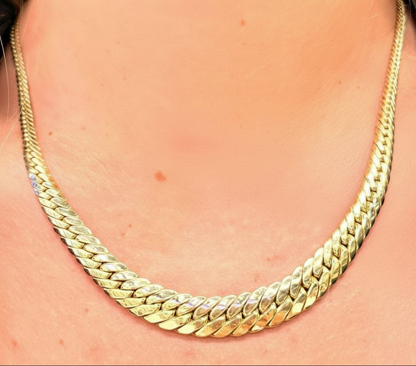 Collier Ras du Cou en Or Jaune 18k - 23.30 G