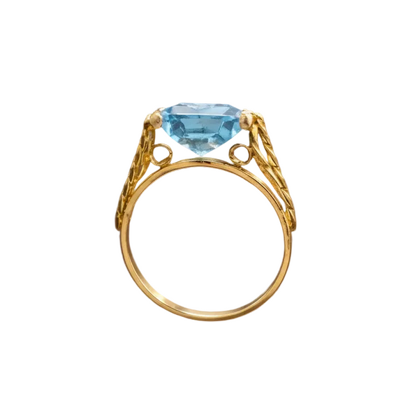 Bague Ancienne en Or Jaune 18k - 5.5 G