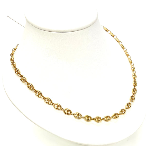 Collier Grain de Café en Or Jaune 18k - 11.76g