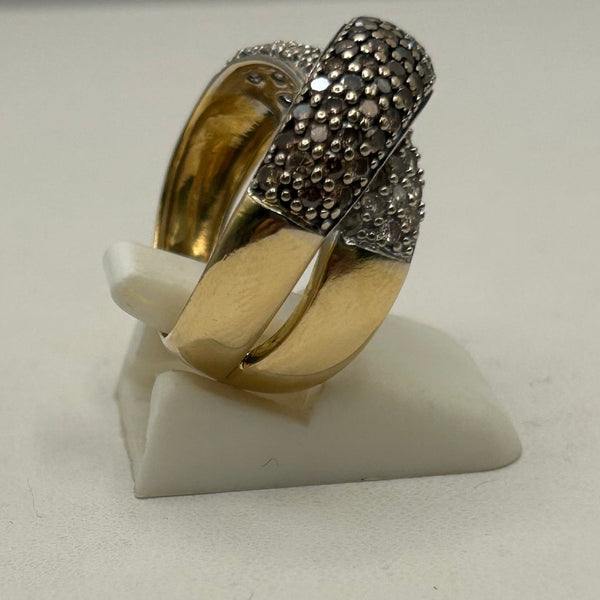 Bague en Or Jaune 18 Carats Diamants