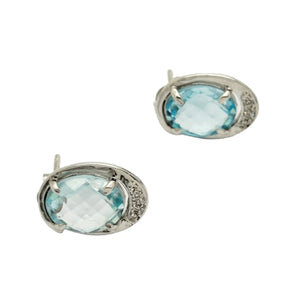 Boucles d'oreilles Or Blanc 18 Carats